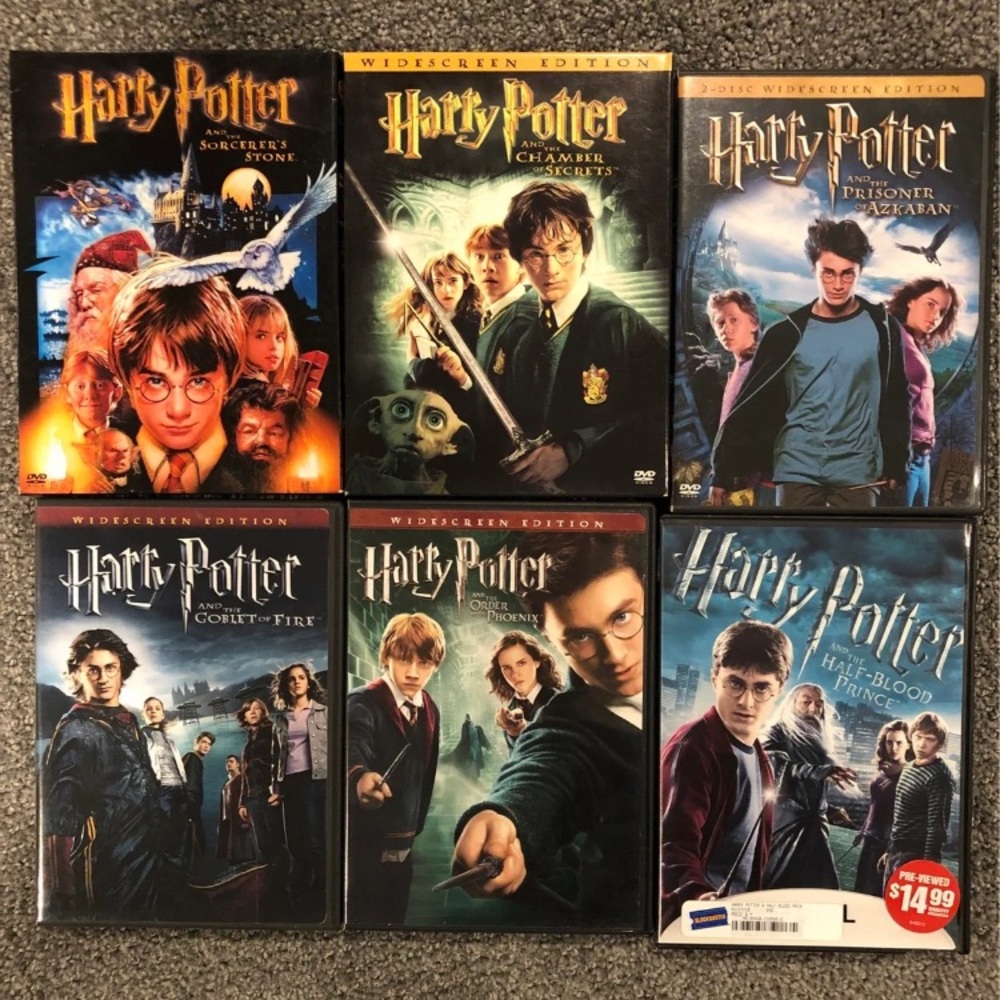 Harry Potter six movie bundle